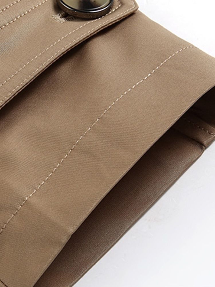 Casacos De Malha Simples De Lapela Simples Com Peito Casual Masculino