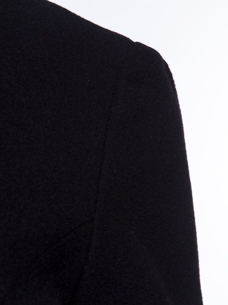 Gabardine Feminino Com Cinto De Babado De Comprimento Médio