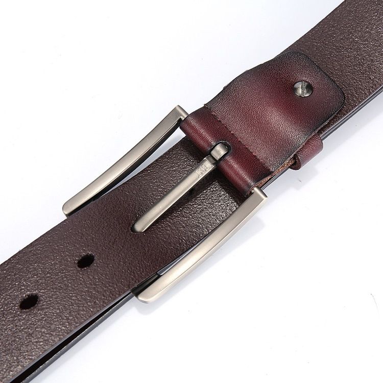 Cinto Casual Masculino Com Fivela De Couro