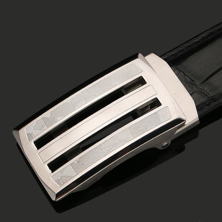 Cinto De Couro De Crocodilo Masculino