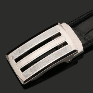 Cinto De Couro De Crocodilo Masculino