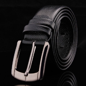 Cinto De Couro Masculino Com Fivela De Couro Superior