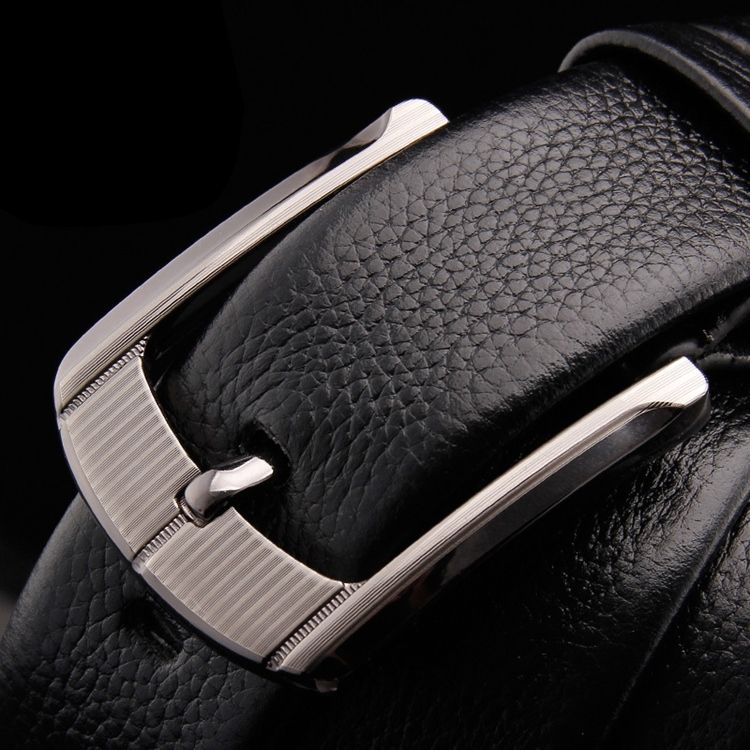 Cinto De Couro Masculino Com Fivela De Couro Superior