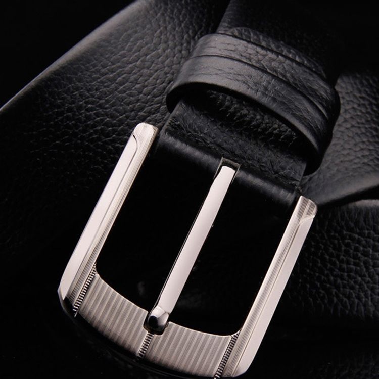 Cinto De Couro Masculino Com Fivela De Couro Superior