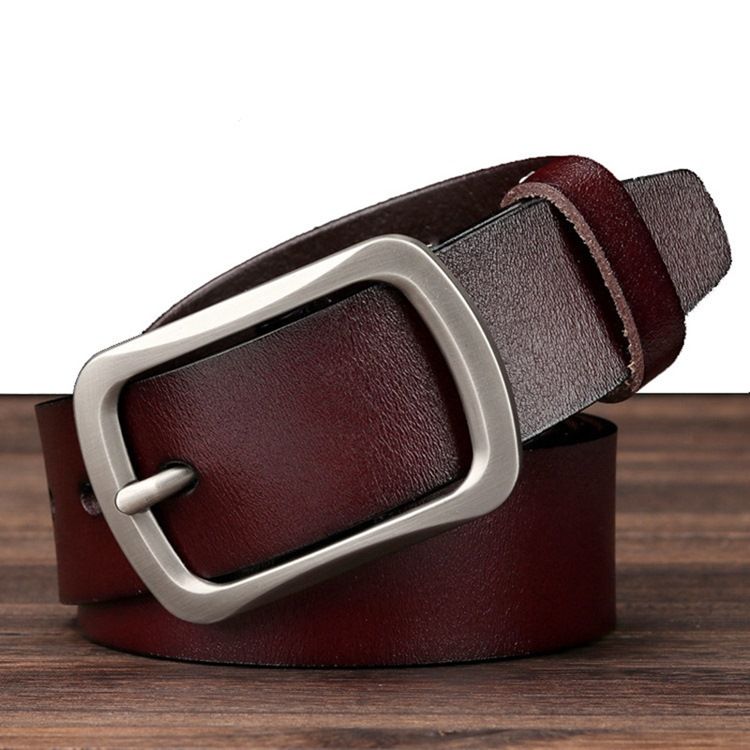 Cinto De Couro De Topo Para Homem