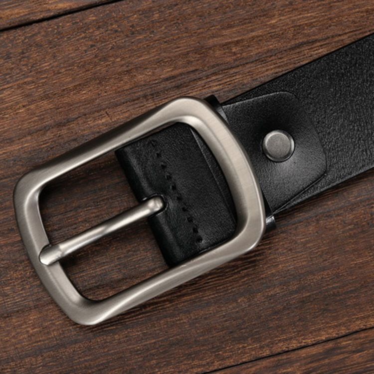 Cinto De Couro De Topo Para Homem