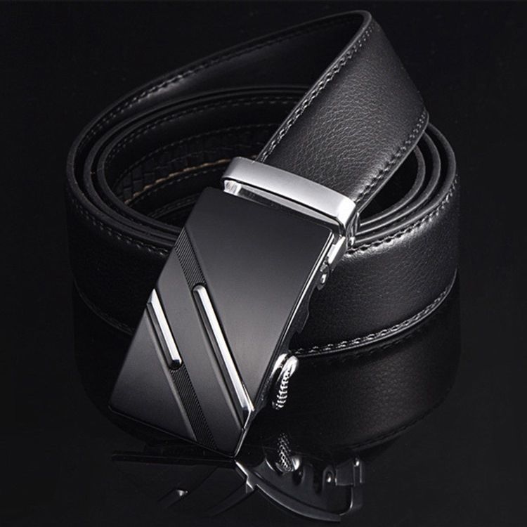 Cinto De Liga Casual De Couro Masculino