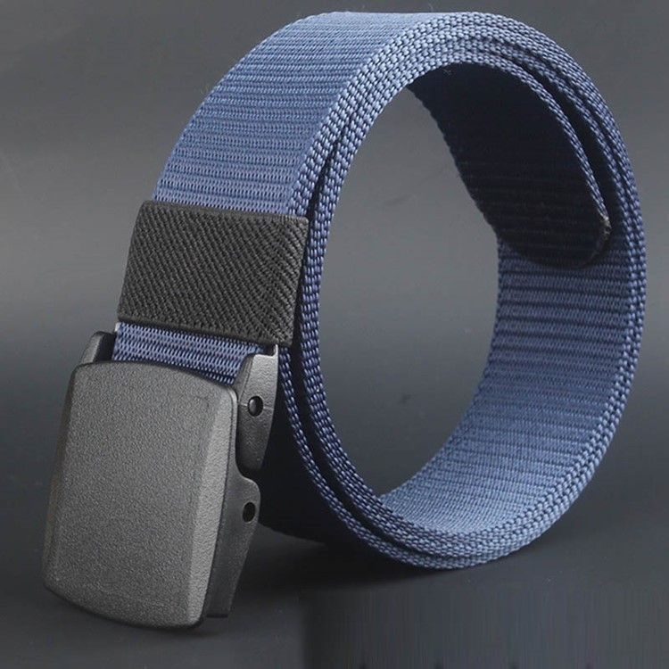 Cinto De Lona Casual Liso Masculino