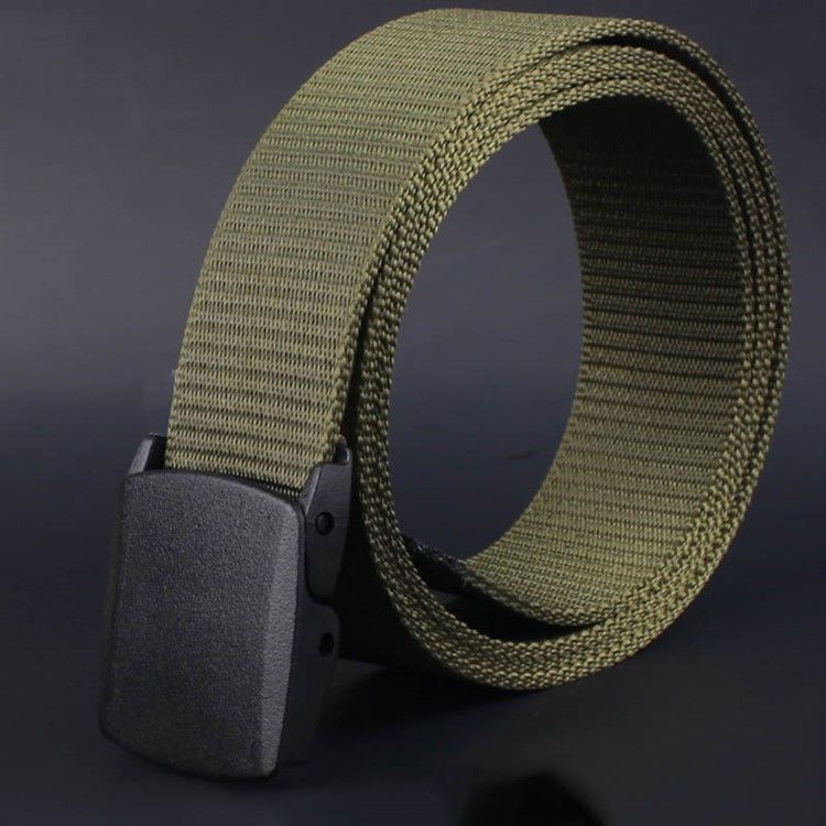 Cinto De Lona Casual Liso Masculino