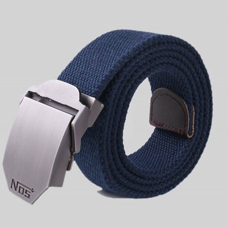 Cinto De Lona Casual De Malha Masculina