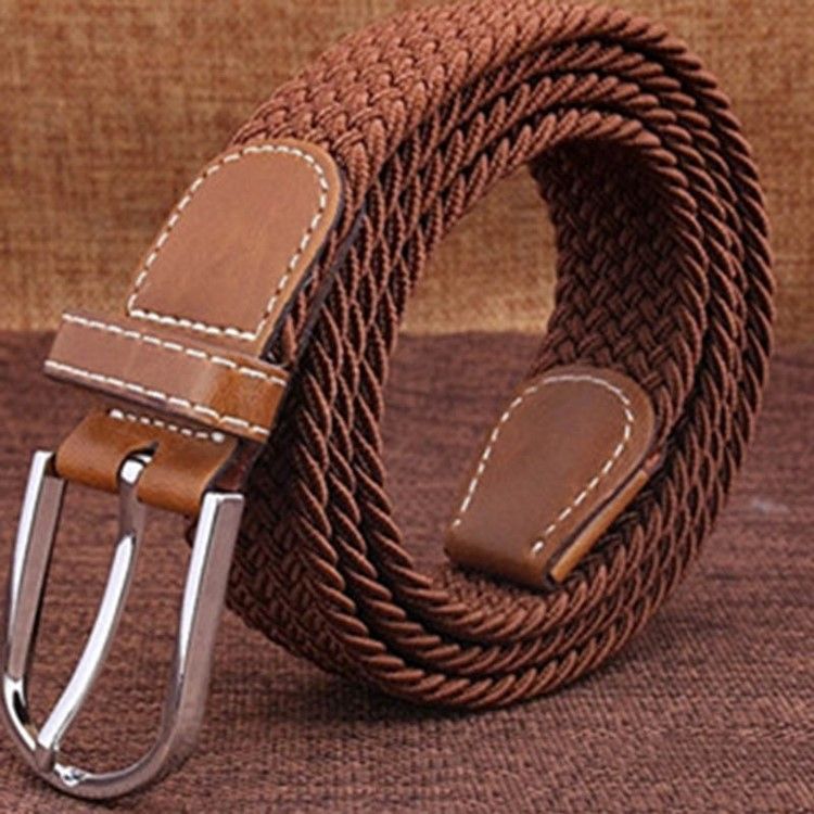 Cinto De Lona Casual Masculino Com Fivela De Alfinete