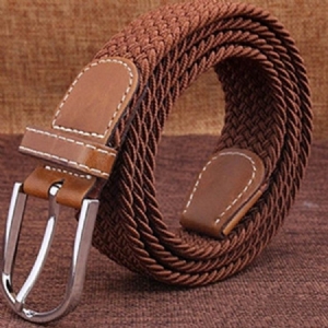 Cinto De Lona Casual Masculino Com Fivela De Alfinete