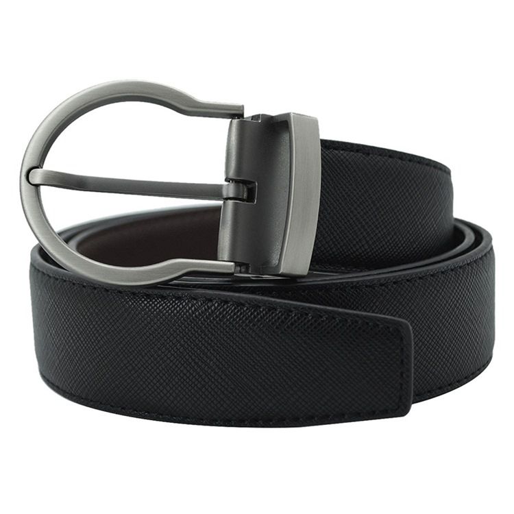 Cinto Masculino De Couro Com Fivela De Alfinete