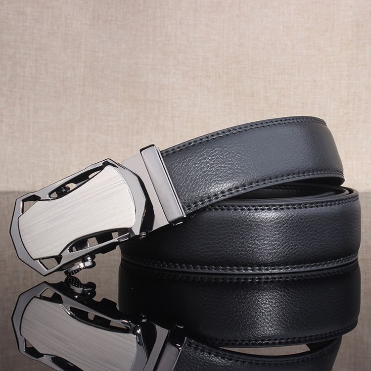 Cinto Masculino De Couro Genuíno Com Design Único