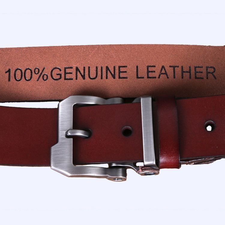 Cinto Masculino De Couro De Couro Vintage
