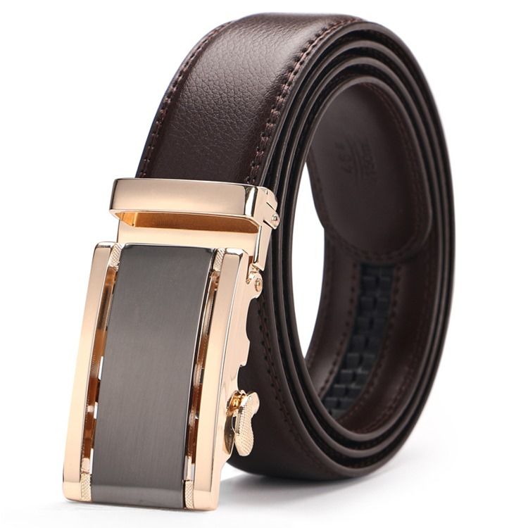 Cinto Moda Masculina Com Fivela Automática De Couro