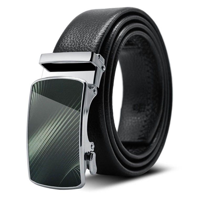 Moda Masculina Cinto Pu De Couro Em Relevo