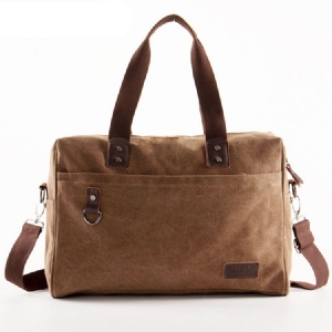 Bolsa Masculina Casual Com Zíper De Lona