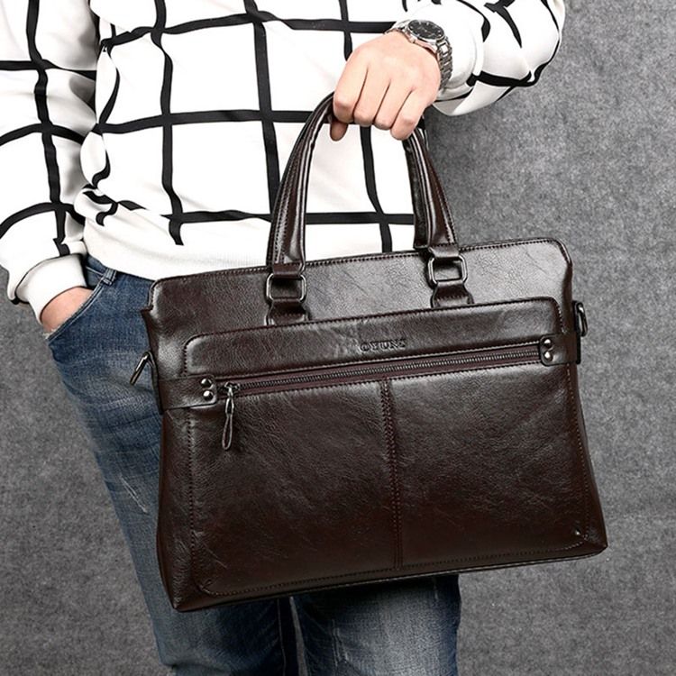 Bolsa De Negócios Masculina De Grande Capacidade