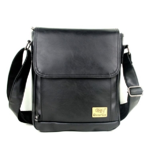 Fio Pu Liso Quadrado Malas Crossbody Masculino