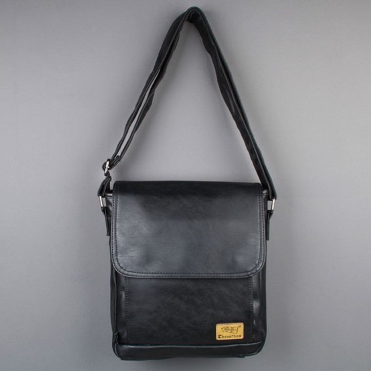 Fio Pu Liso Quadrado Malas Crossbody Masculino