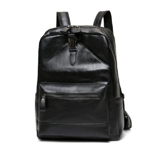 Mochilas Casuais De Fio De Pu Liso Masculino