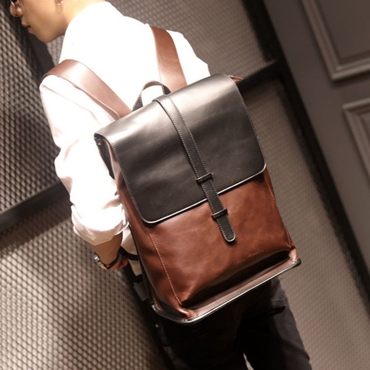 Mochilas Estilo Moderno Em Bloco De Cores Pu
