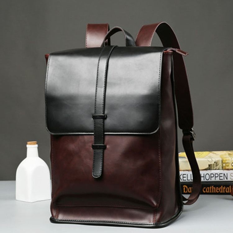 Mochilas Estilo Moderno Em Bloco De Cores Pu
