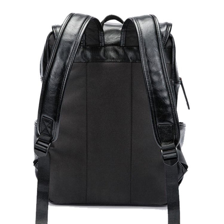 Mochilas Pretas Simples Decoradas Com Cinto Em Pu