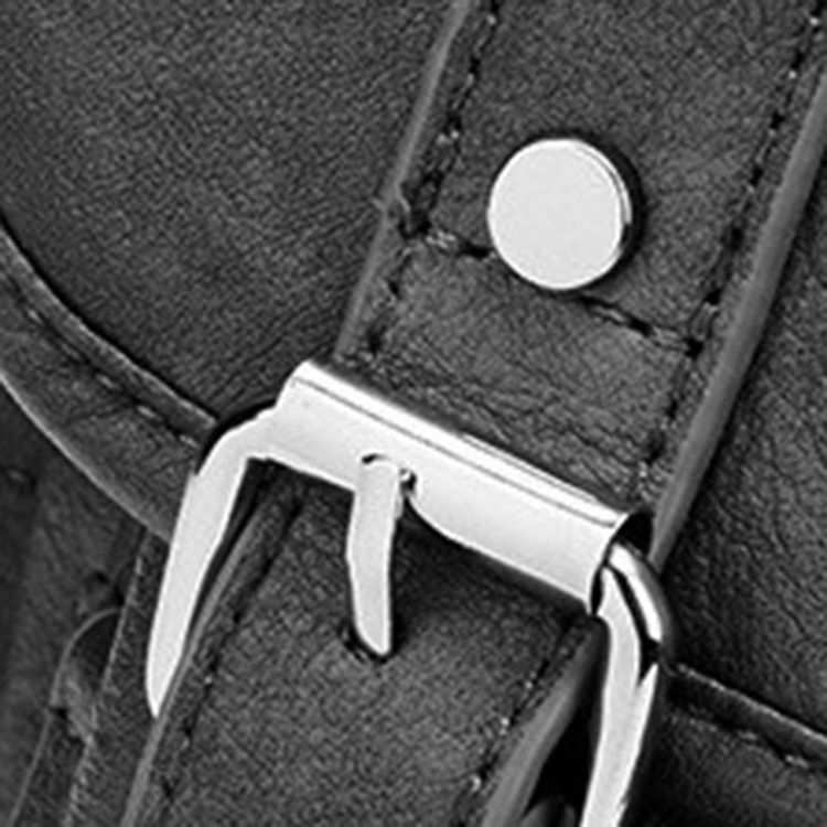 Mochilas Pretas Simples Decoradas Com Cinto Em Pu