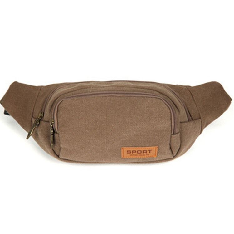 Pacote De Cintura Masculina De Lona Casual