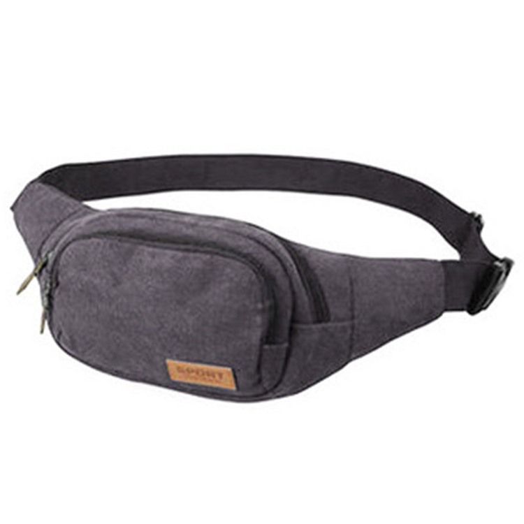 Pacote De Cintura Masculina De Lona Casual