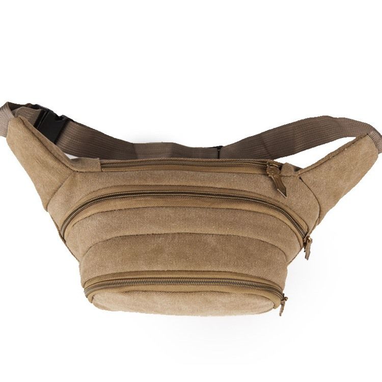 Pacote De Cintura Masculina De Lona Casual