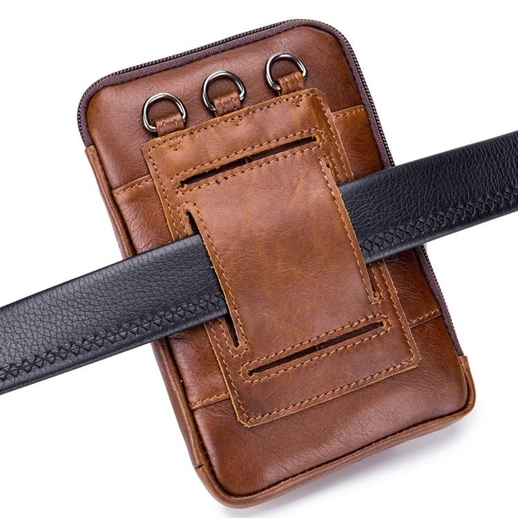 Sacos De Cintura De Couro Europeus Masculinos