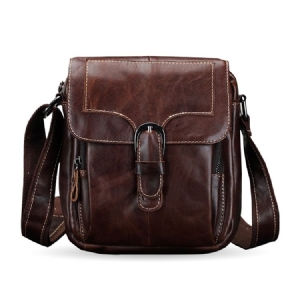 Thread Fashion Pu Retângulo Masculino Bolsas De Ombro