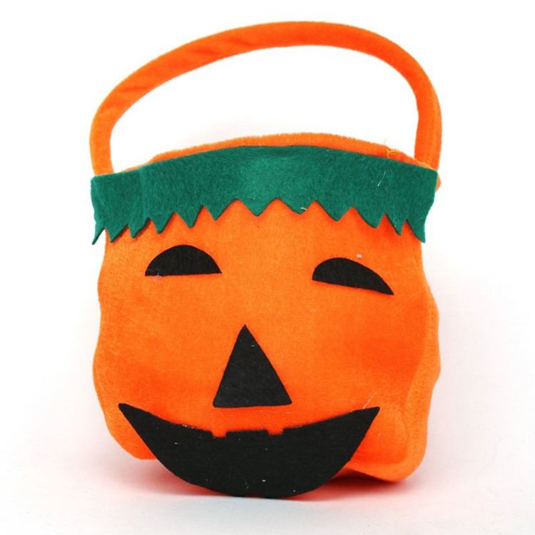 Bolsa De Flanela De Abóbora Para Fantasia De Halloween
