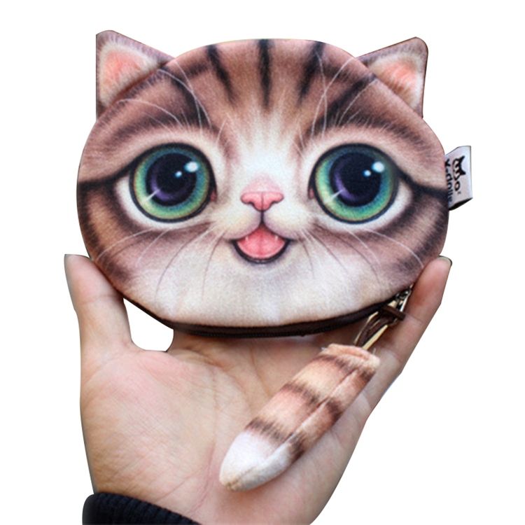 Mini Carteira 3d Kitty Shape