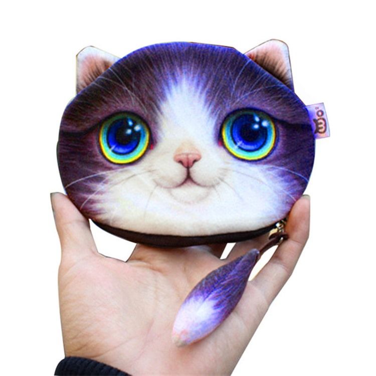 Mini Carteira 3d Kitty Shape