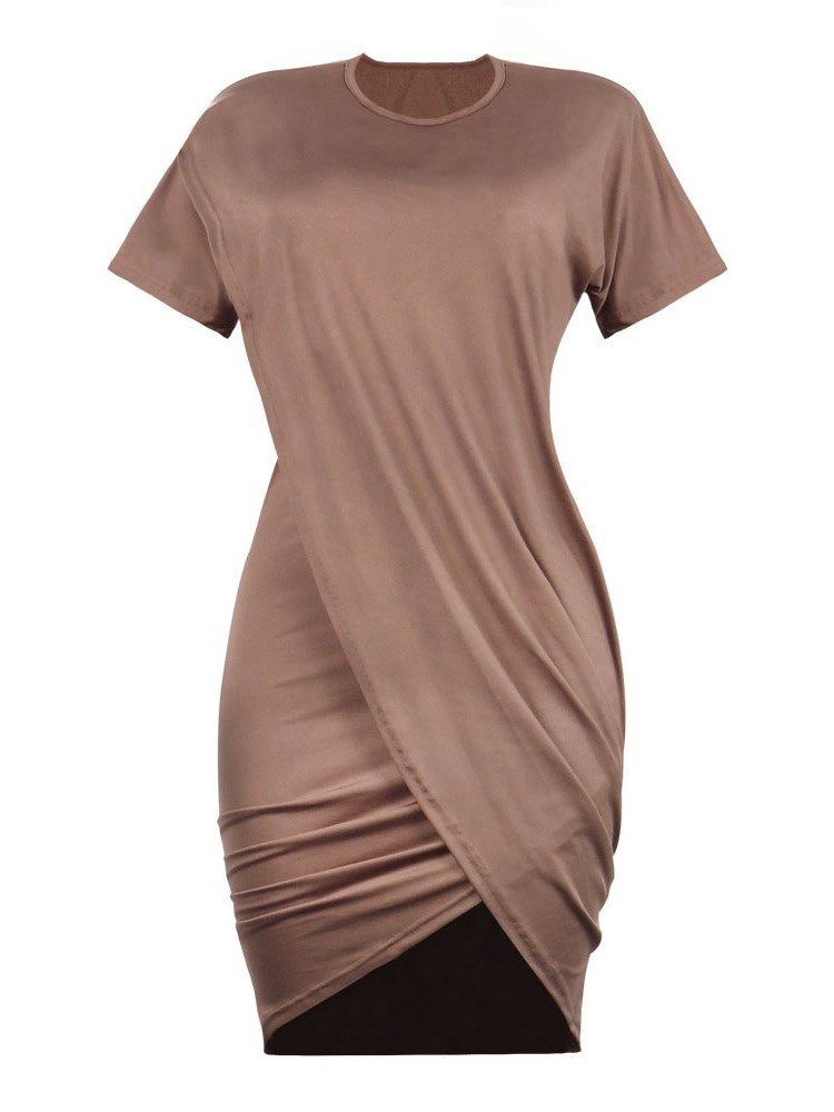 Vestido Bodycon Feminino Assimétrico