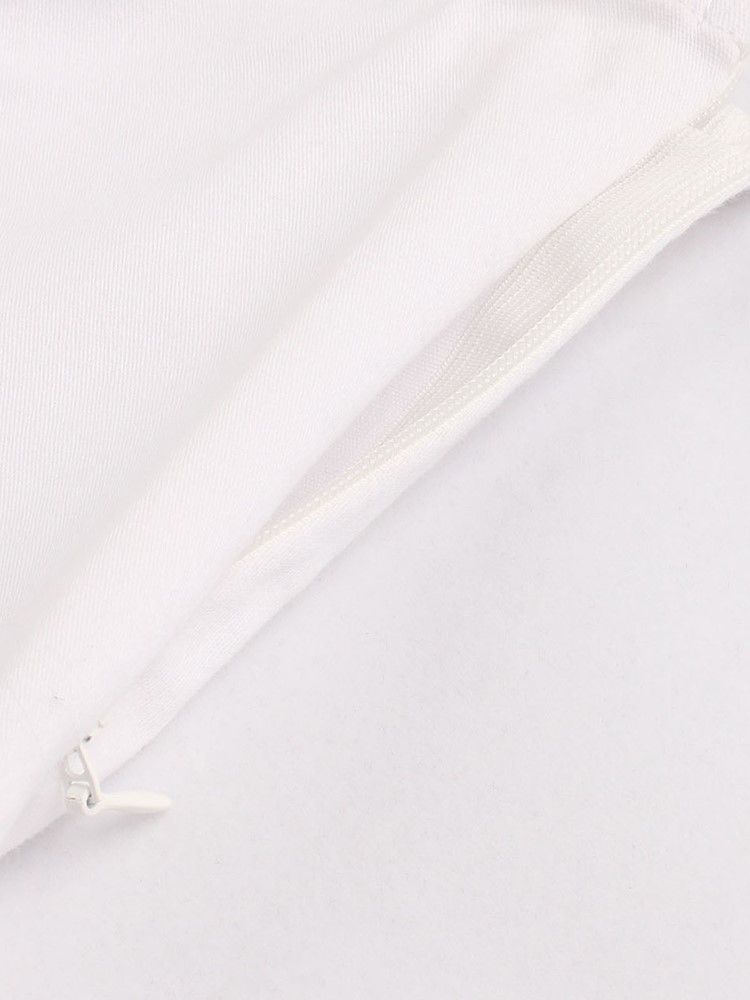 Vestido Feminino Com Babados De Um Ombro Em Cor Sólida