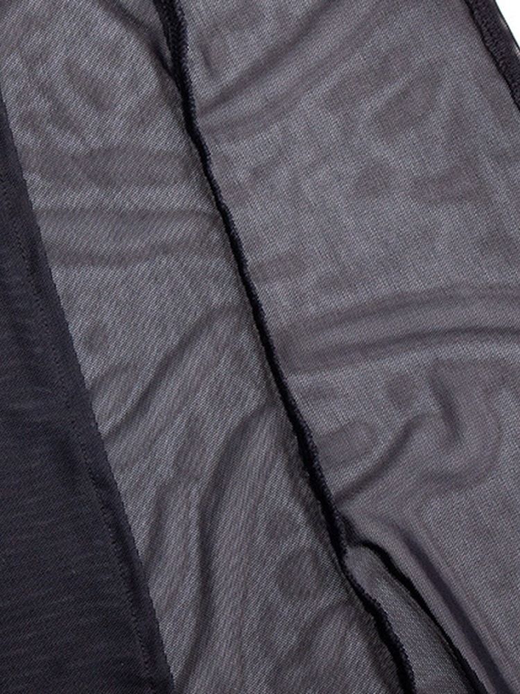 Vestido Feminino Com Cordões Até O Chão Sem Mangas Liso Bodycon
