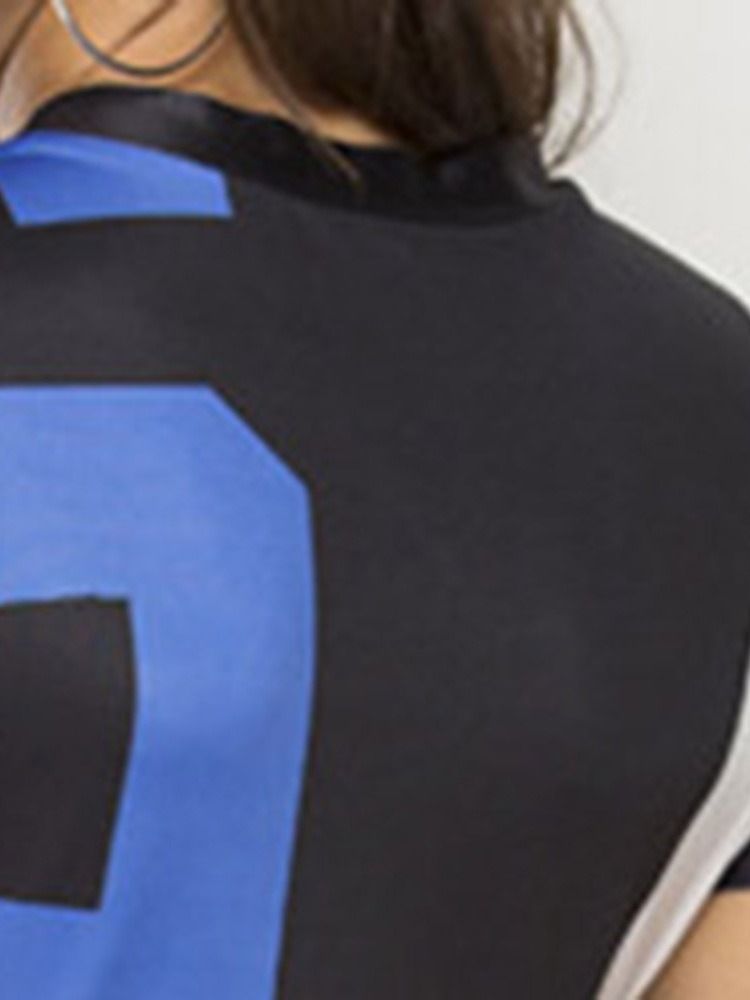 Vestido Feminino Estampado Acima Do Joelho Em Volta Do Pescoço