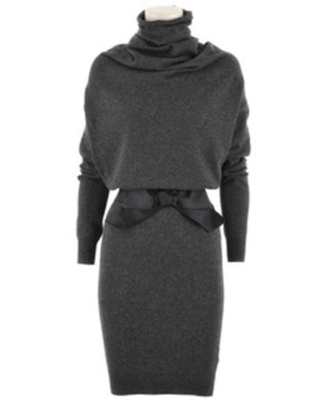 Vestido Feminino Heap Collar Patchwork Manga Comprida