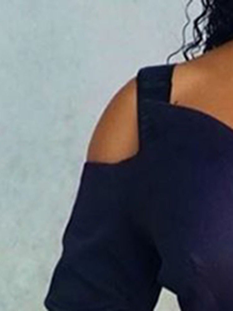Vestido Feminino De Manga Comprida Com Decote Em V Acima Do Joelho Com Alça Espaguete