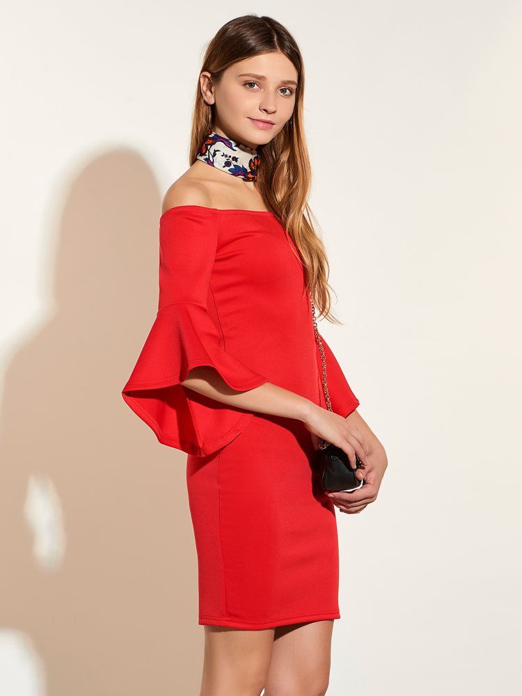 Vestido Feminino De Manga Curta Com Manga Curta