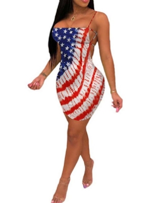Vestido Feminino Sem Mangas Acima Do Joelho Sem Mangas