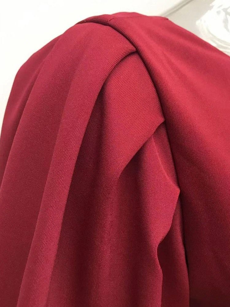 Vestido De Festa Feminino De Manga Curta Sem Costas Panturrilha Média