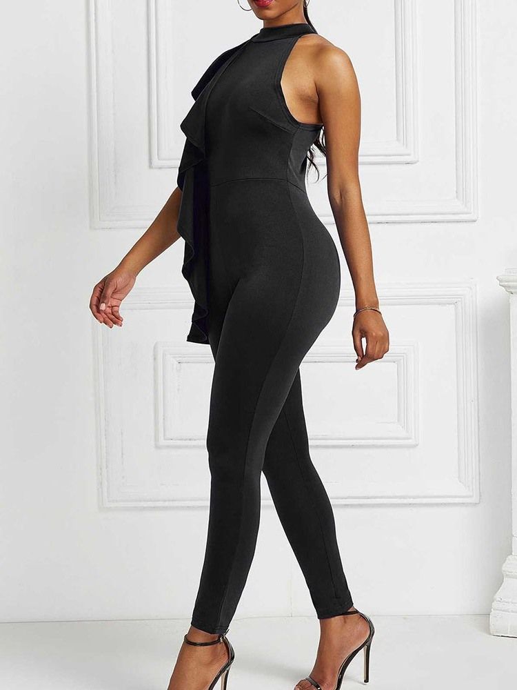 Calça Lápis Lápis Liso Moda Feminina Jumpsuit