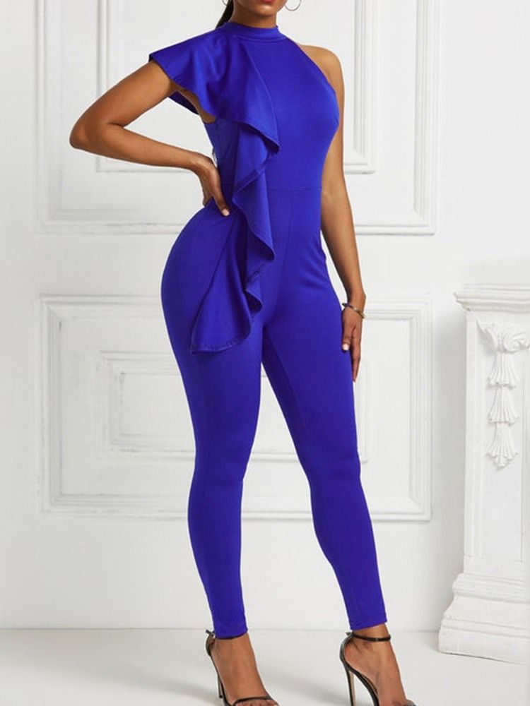 Calça Lápis Lápis Liso Moda Feminina Jumpsuit