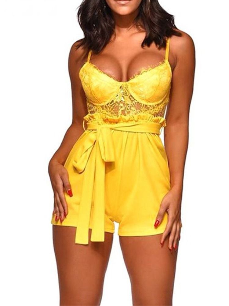 Shorts Da Moda Macacão Liso Reto Feminino